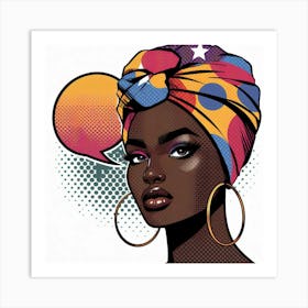 Khadija Pop African Woman Art Print