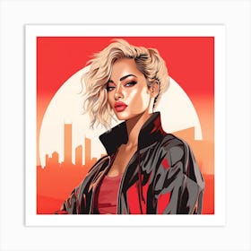 grand theft auto Rita Ora Art Print