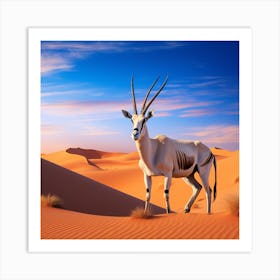 Oryx In The Desert Art Print