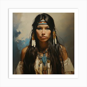 Native American Woman Art Print