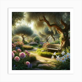 Garden Of Peace-7 Art Print