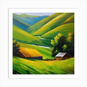 Landscape Painting 145 Art Print