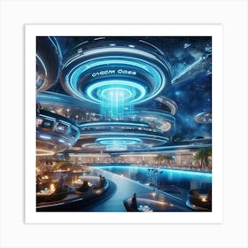 Futuristic City 86 Art Print