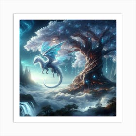 Dragon In The Sky Art Print