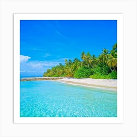 Tropical Beach Art Print