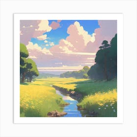 Landscape Painting 9 Art Print