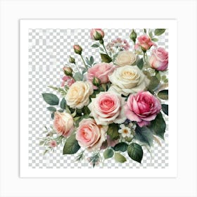 Bouquet Of Roses 2 Art Print