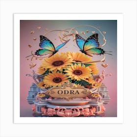 Odra flower Art Print