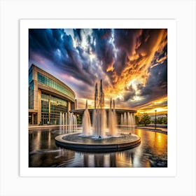 Sunset At The University Of Utah Art Print