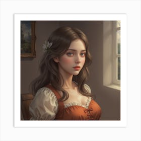 Beautiful Girl 2 Art Print