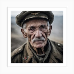 Portrait Of An Old Soldier Art Print