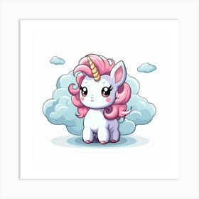 Cute Unicorn 780 Art Print