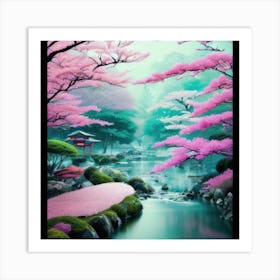 Japanese Cherry Blossoms 1 Art Print