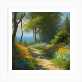 Path In the Woods 2 Art Print