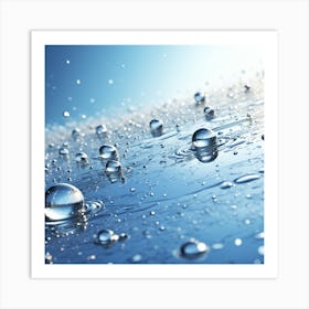 Water Droplets 1 Art Print