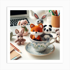 Amigurumi, Animals 1 Art Print