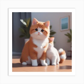 Cute Kittens Art Print