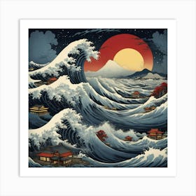 Great Wave Off Kanagawa 2 Art Print