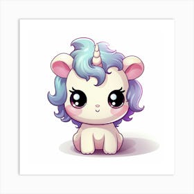 Cute Unicorn 657 Art Print