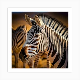 Firefly Zebra In A Mesmerizing Optical Illusion Of Stripes 25826 (2) Art Print