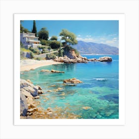 Coastal Tranquility in Canvas Art Print