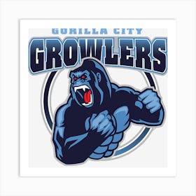 Gorilla City Growlers Art Print