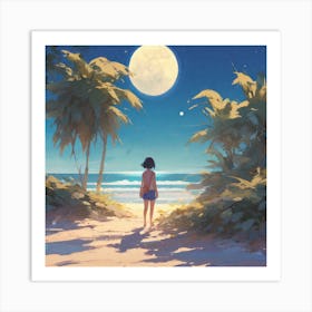 Full Moon Art Print