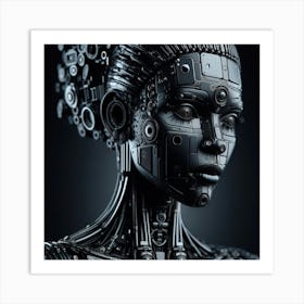 Futuristic Woman 3 Art Print