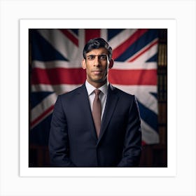 Portrait Of A British Man Art Print