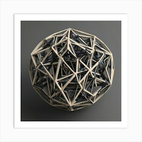 Geometric Sphere 1 Art Print