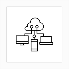 Cloud Computing Art Print