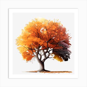 Autumn Tree Art Print