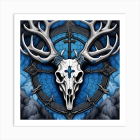 Deer Skull 6 Art Print