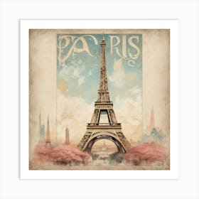 Paris Eiffel Tower 2 Art Print