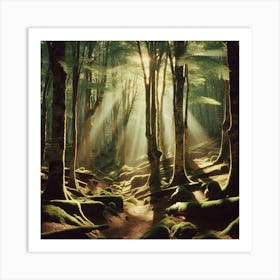 Mossy Forest Art Print