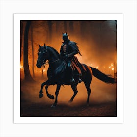 Batman On Horseback Art Print