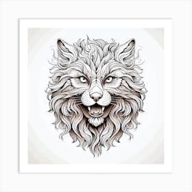 Tiger Head Art Print