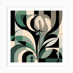 Abstract Flower 4 Art Print