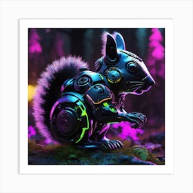 Robot Squirrel 7 Art Print