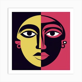 Woman'S Face 6 Art Print