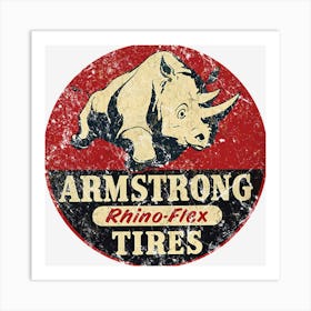 Armstong Tires Art Print