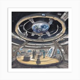 Space Station Interior 3 Art Print