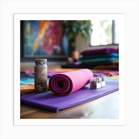 Yoga Mats Art Print