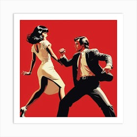 Tango Dancers Art Print