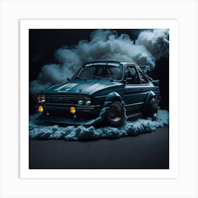 Cartoonised escort Art Print