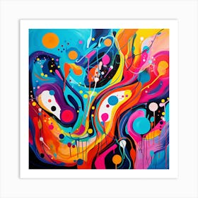 Juangisme Mindless Journey Abstract Art #9 Art Print