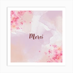 Merci Art Print