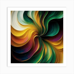 Abstract Swirl Art Print