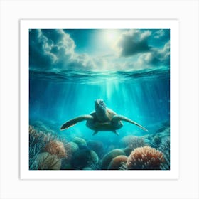 Sea Turtle 3 Art Print