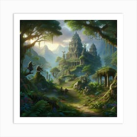 Fantasy Painting 4 Art Print